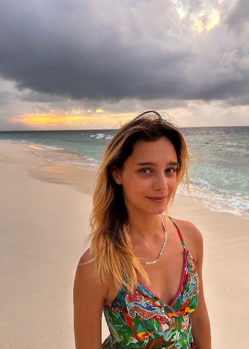 Denise Tantucci as seen while enjoying her time in Bathalaa, Maldives in August 2023