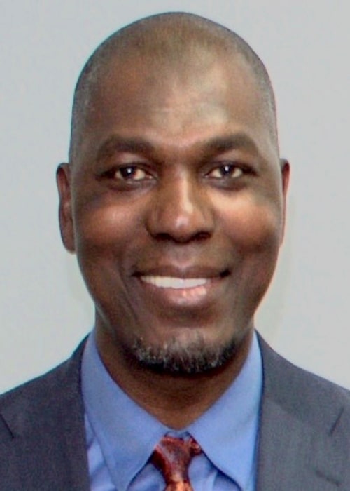 Hakeem Olajuwon in a picture taken after attending an inauguration ceremony at Eagle Square in Abuja, Nigeria, on May 29, 2015