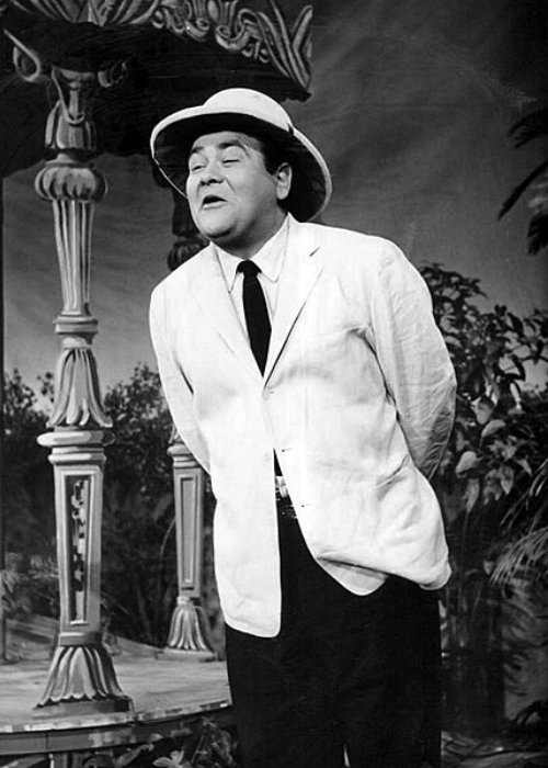 Jonathan Winters seen performing a routine on The NBC Comedy Hour in 1956