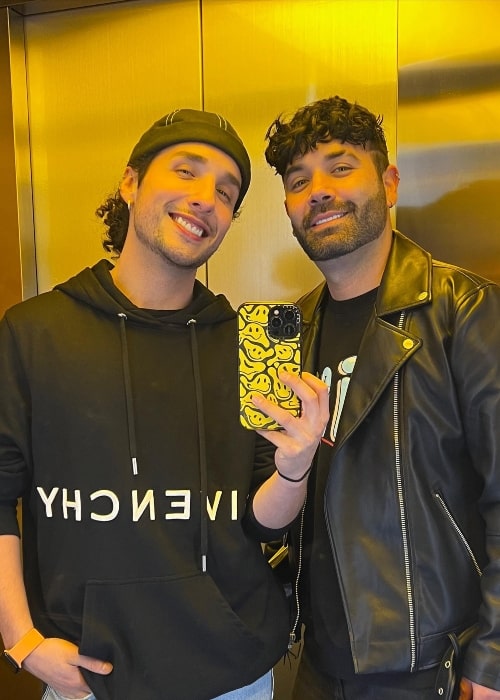 Jorge Anzaldo as seen in a selfie with Diego Cardenas taken in November 2023