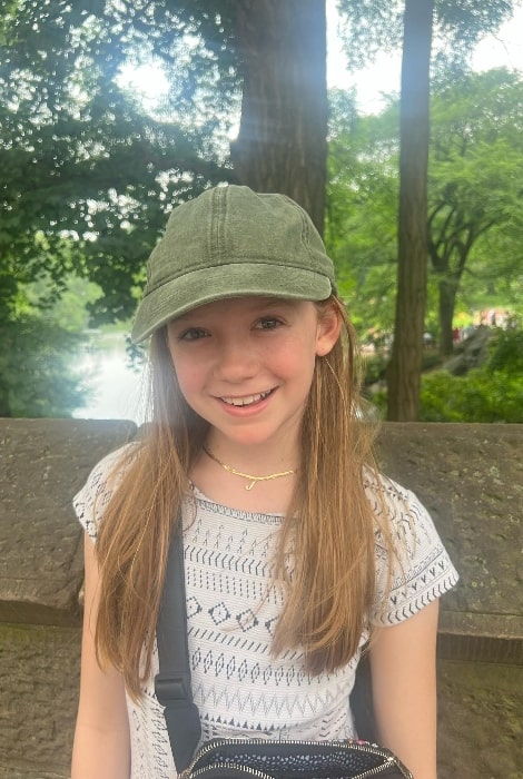 Juliet Donenfeld as seen while smiling for a picture in New York in July 2023