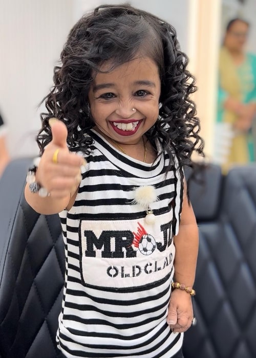 Jyoti Amge as seen in a picture that was taken in May 2023, in Nagpur