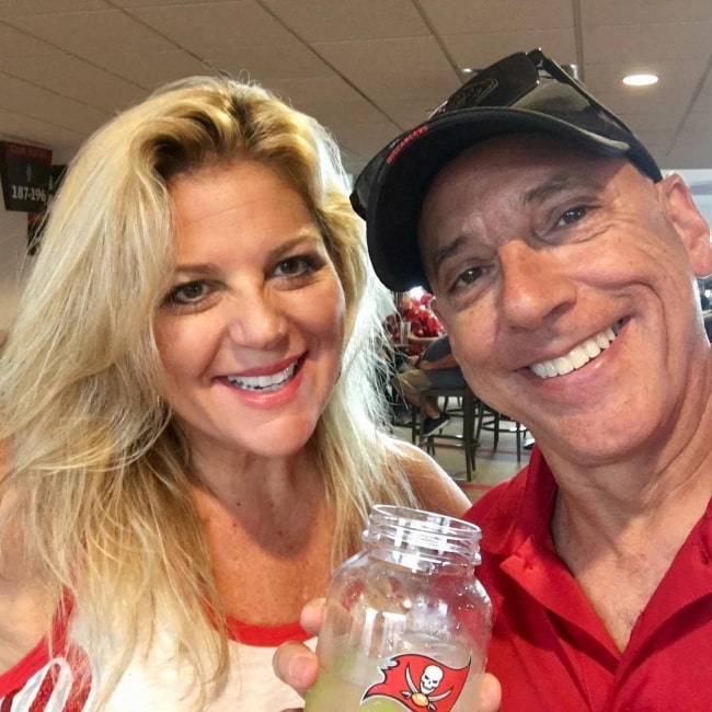 Kipkay as seen in a selfie with his beau that was taken at the Raymond James Stadium in November 2017