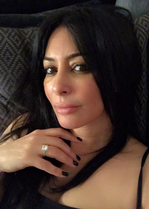 Laila Rouass as seen in a selfie that was taken in January 2019