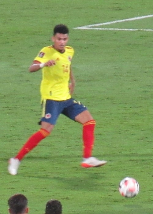 Luis Díaz as seen while playing for Colombia in 2022