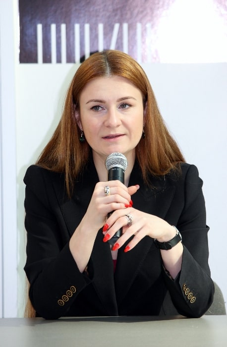 Maria Butina as seen during the presentation of her book 'Prison diary' at the 22 Moscow International Fair Nonfiction