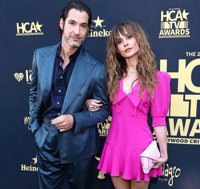 Meaghan Oppenheimer as seen with her husband Tom Ellis in August 2022