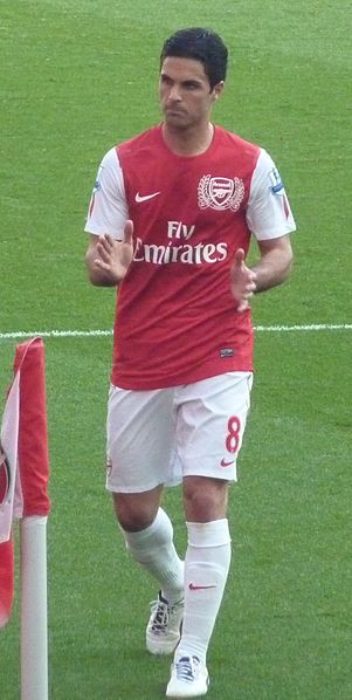 Mikel Arteta as seen playing for Arsenal in 2012