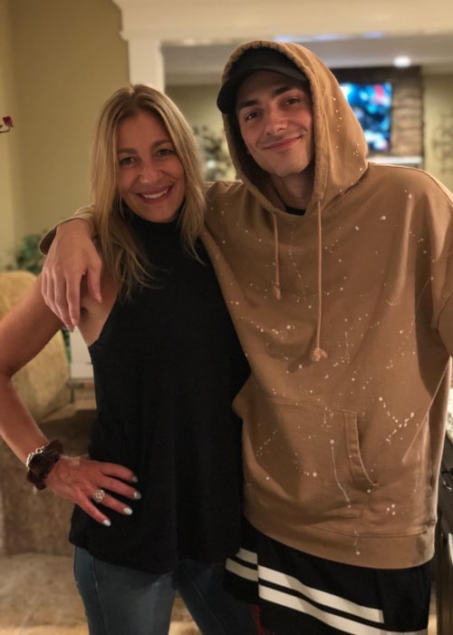 Mikey Manfs as seen in a picture with Mama Manfs that was taken in August 2018