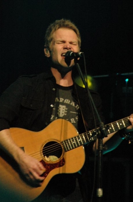 Steven Curtis Chapman pictured while giving a performance