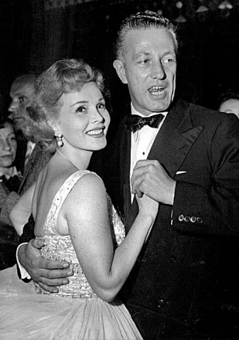 Zsa Zsa Gabor as seen dancing with director Nicholas Ray in 1953