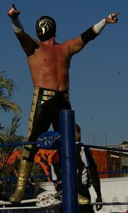 Andrade El Idolo as seen while posing at an outdoor event in 2010