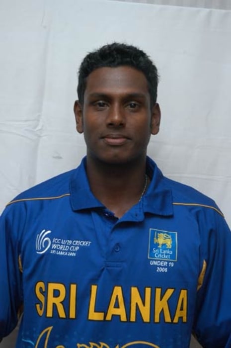 Angelo Mathews as seen with Sri Lanka U19 in 2006
