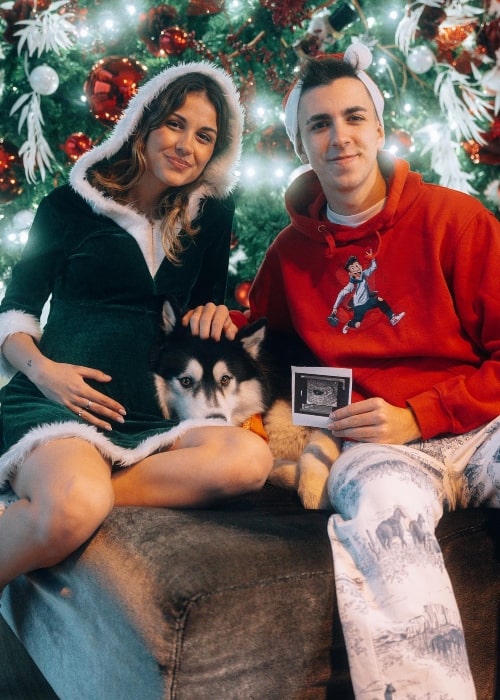 Arta Game as seen in a picture with his fiance Natalia Joana on Christmas in January 2023