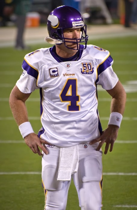Brett Favre as seen during the 2010 season with the Vikings