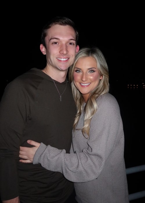 Cami Branson as seen in a picture with her beau realtor Hunter Batkins that was taken in January 2024