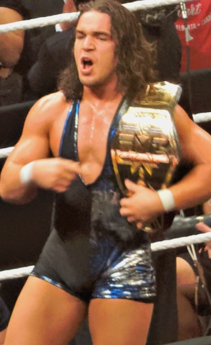 Chad Gable as seen as WWE NXT Tag Team Champion during the NXT Takeover Dallas event in April 1, 2016