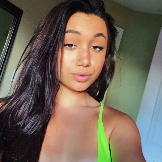 Chloe Difatta as seen in a selfie that was taken in May 2020