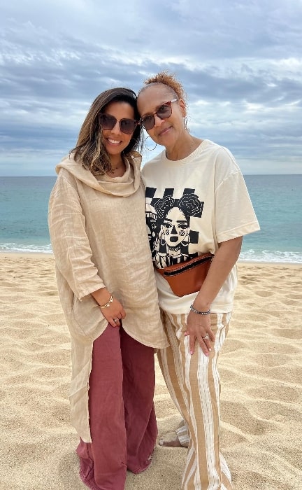 Christina Vidal (Left) as seen while posing for a picture with her mother-in-law in an Instagram post in February 2023