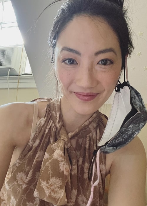 Clara Wong as seen while smiling for a selfie in May 2023