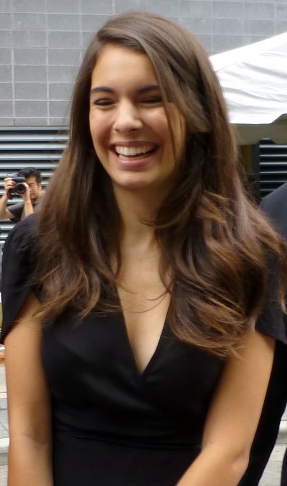 Claudia Traisac as seen at 'Escobar Paradise Lost' press conference, 2014 Toronto Film Festival