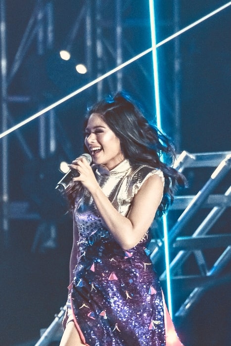 Gigi De Lana as seen while performing at a concert