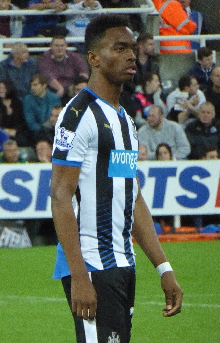 Ivan Toney as seen while playing for Newcastle United in a game against Sheffield Wednesday at St James' Park in Newcastle upon Tyne, Tyne and Wear, England in 2015