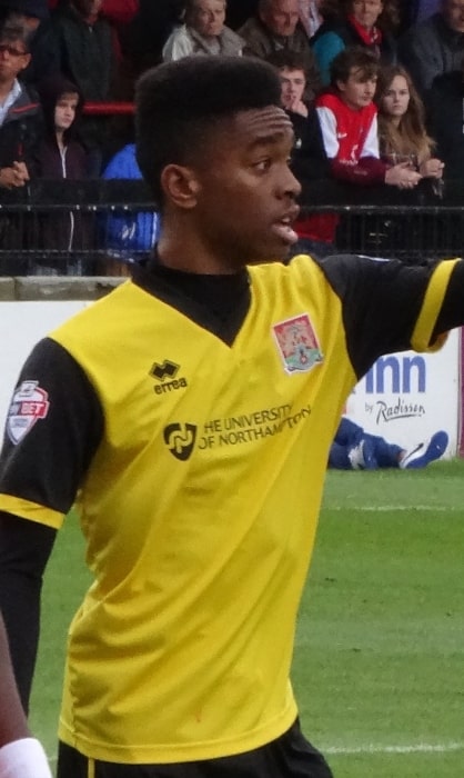 Ivan Toney as seen while playing for Northampton Town against York City at Bootham Crescent, York in 2014