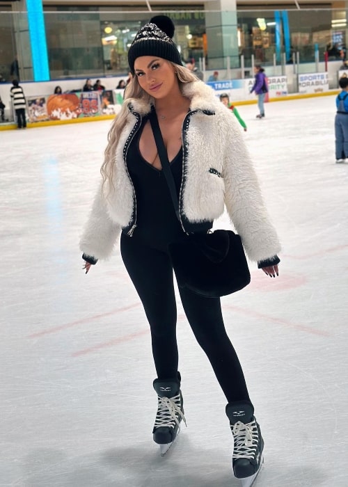 Ivy Ferguson as seen in a picture that was taken in December 2023, at Ice Palace, West Edmonton Mall