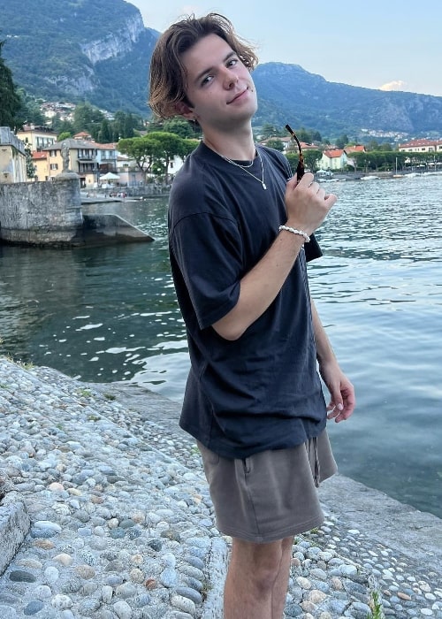 JT Casey as seen in a picture that was taken in July 2023, in Lake Como, Italia