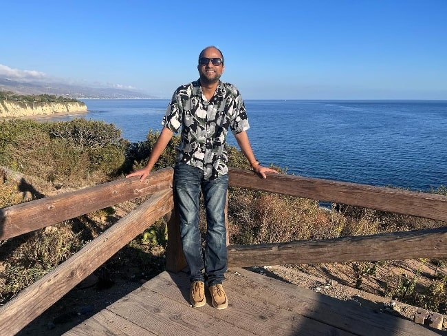 Jude Anthany Joseph as seen while posing for a picture in Malibu, California in November 2023
