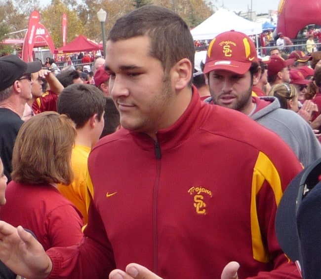 Matt Kalil as seen during the 'Trojan Walk' preceding a 2008 USC Trojans football season game
