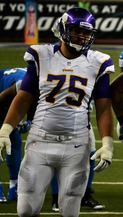 Matt Kalil as seen with the Minnesota Vikings while a break during 2012 Minnesota Vikings at Detroit Lions
