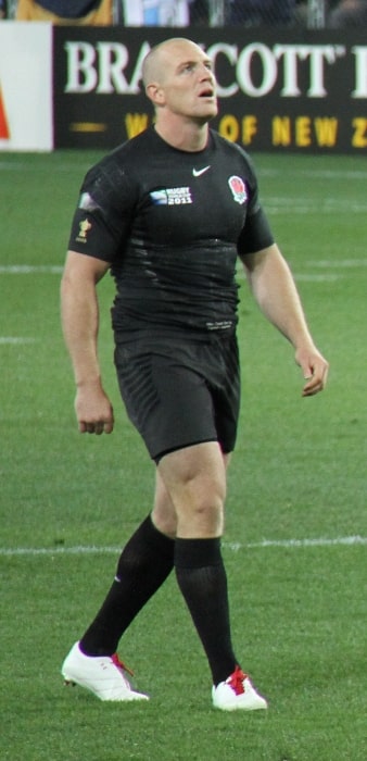 Mike Tindall as seen during the 2011 Rugby World Cup match against Argentina