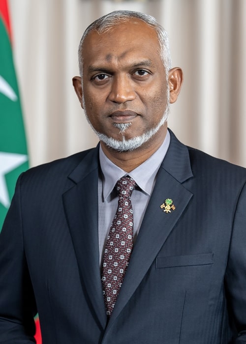 Mohamed Muizzu as seen in an official portrait in 2024