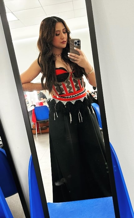 Morissette Amon as seen while taking a mirror selfie in September 2023