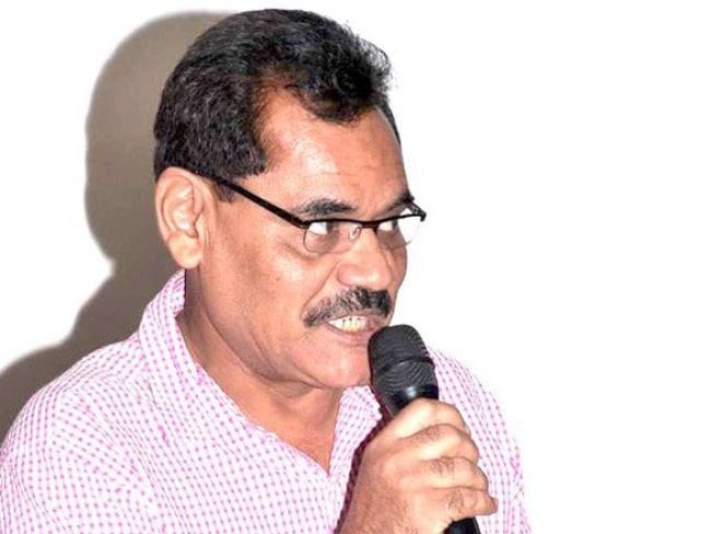 Mushtaq Khan as seen while speaking during an event in 2012