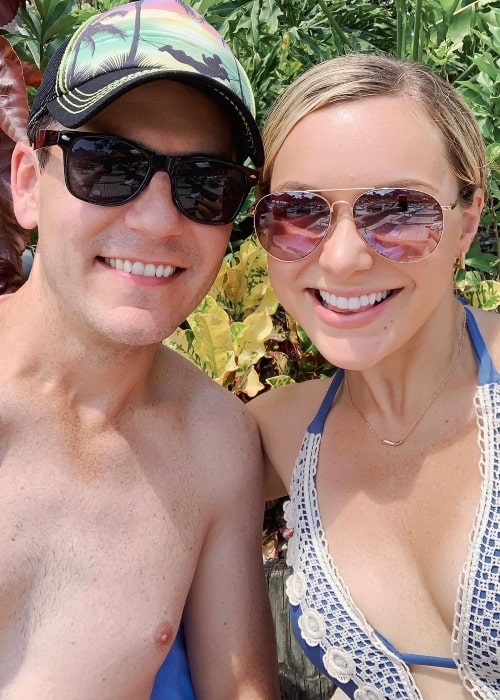 Shannon Sullivan as seen in a selfie with her husband Matt Sullivan that was taken in September 2019, at Disney's Typhoon Lagoon