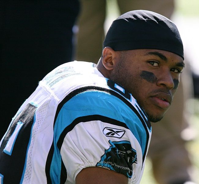 Steve Smith Sr. as seen with the Carolina Panthers during a 2006 game