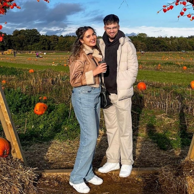Wonuf as seen in a picture with his beau Phoeberry that was taken at Rougham Estate, Blackthorpe Barn in October 2023