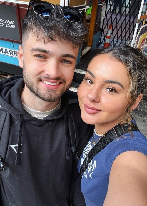 Wonuf as seen in a selfie with his girlfriend Phoeberry at San Francisco, California in September 2023