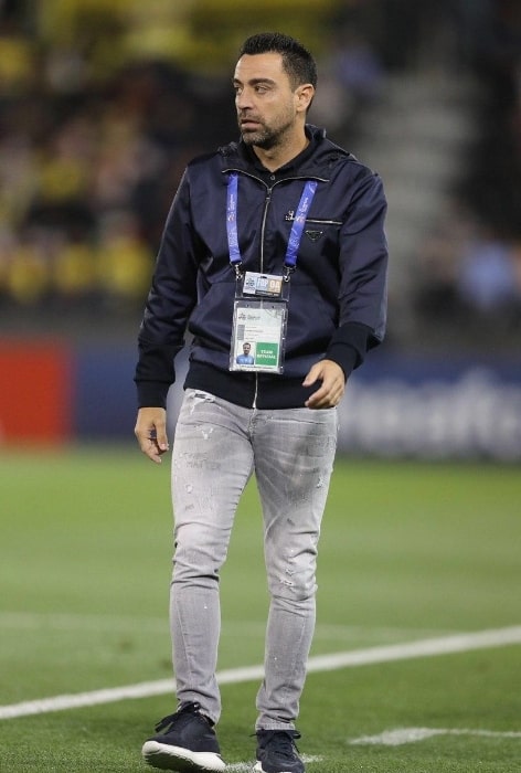 Xavi Hernández as seen while managing Al Sadd in an AFC Champions League match against Sepahan on February 18, 2020