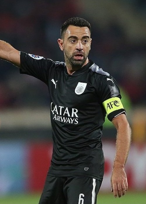 Xavi Hernández as seen with Al Sadd, playing against Persepolis in the AFC Champions League in April 2018