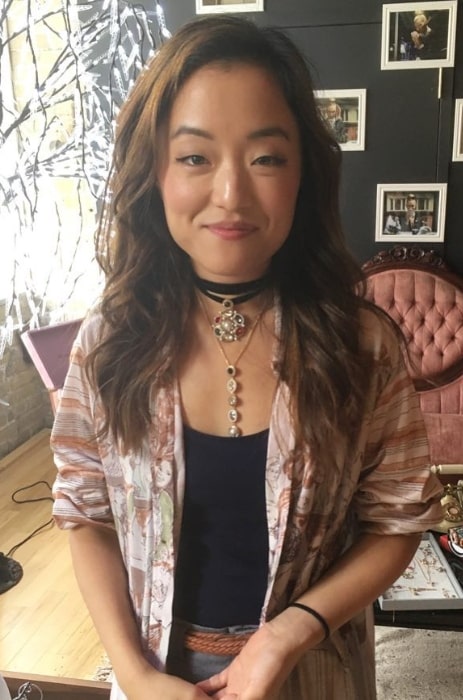 Andrea Bang as seen while smiling for a picture in September 2018
