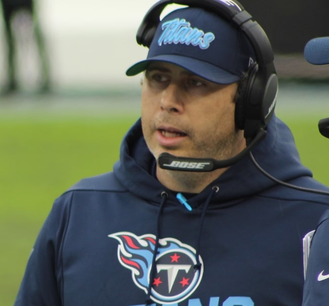 Arthur Smith as seen with the Tennessee Titans in 2019