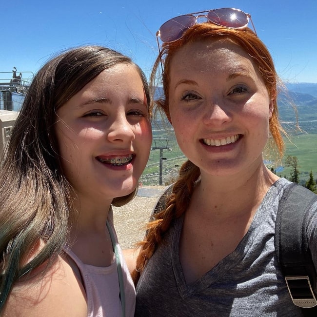 Aureylian as seen in a selfie with his daughter Boo taken in June 2021, in Jackson Hole, Wyoming