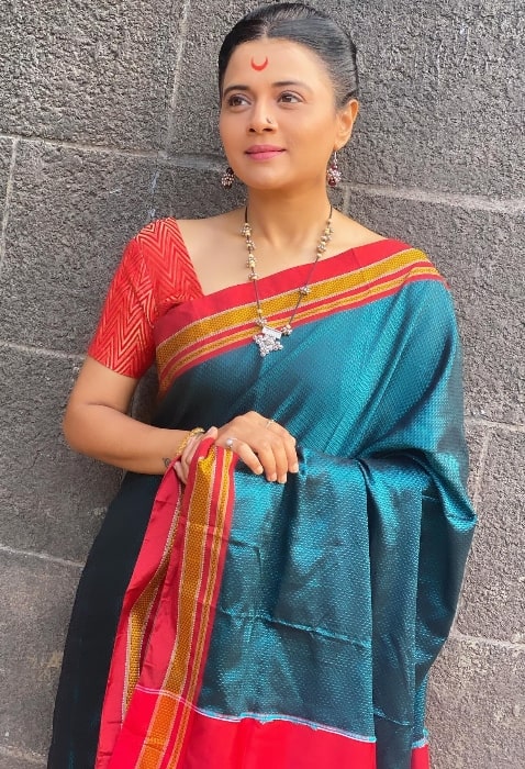 Bhargavi Chirmule as seen while posing for a picture in Mumbai, Maharashtra in October 2023