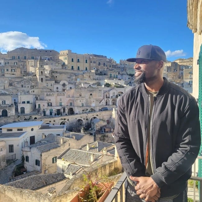 Chidi Ajufo as seen while posing for a picture in Matera, Italy in January 2023