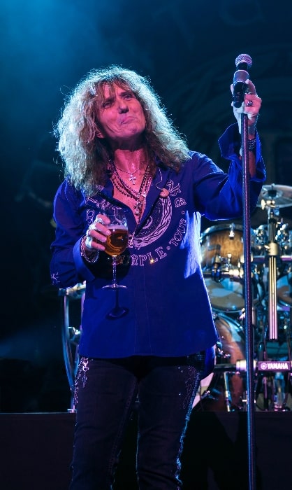 David Coverdale as seen while performing with Whitesnake in San Antonio, Texas in June 2015