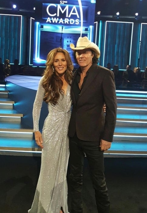 David Lee Murphy as seen while posing for a picture with Donna Restivo in Nashville, Tennessee in November 2018